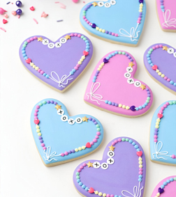 Subtle Heart Cookies