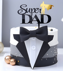 Super Dad Suit Cake