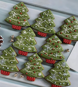 Twinkling Tree Cookies