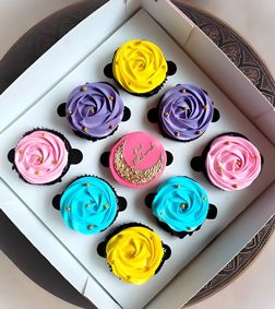 Vibrant Eid-Themed Cupcakes