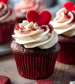 Whimsical Heart Cupcakes