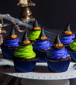 Witch Hat Halloween Cupcakes